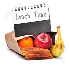 Lunch time - clipping path