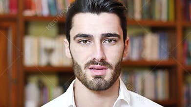Headshot of handsome young man
