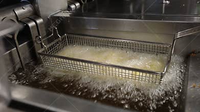 Deep frying potatoes