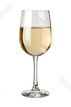 White Wine isolated