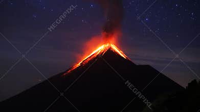 Volcano eruption