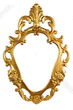Gold vintage metal frame