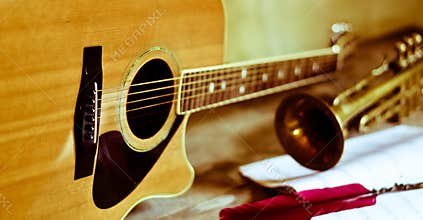 A band writing and trying new melodies, new sonorities
