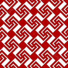Swastika seamless pattern red