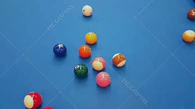 Playing pool in the club