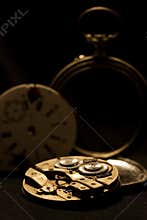 Inner clock workings
