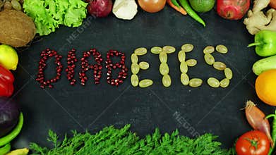 Diabetes fruit stop motion