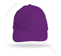 Purple Baseball Cap on a white background.