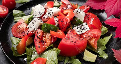 Healthy diet organic greece salad