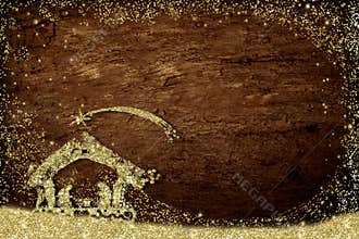 Christmas Nativity Scene greetings cards