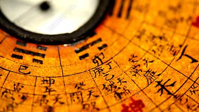 Antique Chinese Feng Shui compass