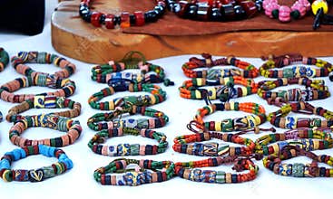 Aboriginal Glass Beads Jewelry