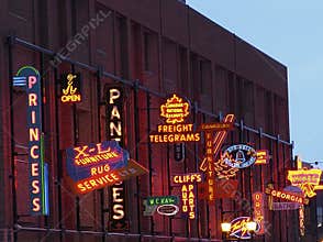 Neon Sign Museum In Edmonton Alberta Canada