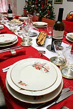Christmas Table setting