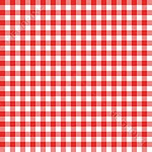Gingham seamless pattern. Red Italian tablecloth. Picnic tale cloth vector.