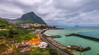 Jiufen Taiwan Coastal Time Lapse