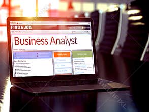 Job Opening Business Analyst. 3D.