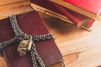 Lock up an old books