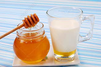 Milk with honey