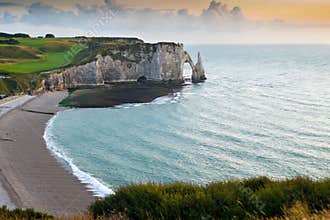 Rocky Beach in Normandy, France