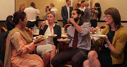 Business lunch break