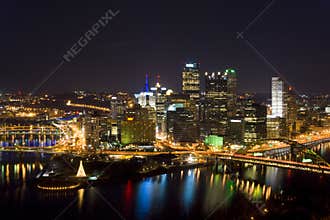 Downtown Pittsburgh skyline from Mount Washington