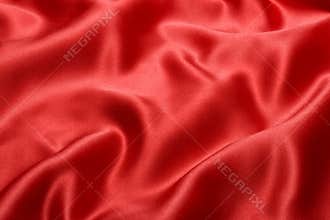 Red Satin Fabric