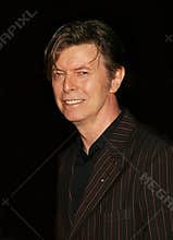 David Bowie Arrives at Vanity Fair Party for 2005 Tribeca Film Festival in Lower Manhattan