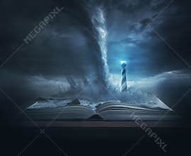 Lighthouse and Tornado