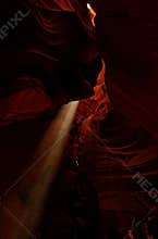 Light beams in Upper Antelope Canyon, Arizona