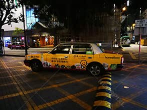 Taxi car in Hong Kong