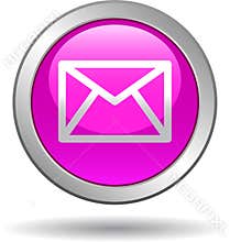 Contact mail icon web buttons pink