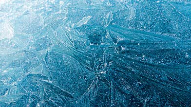 Frozen surface geometric patterns