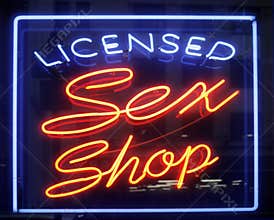 Sex shop sign