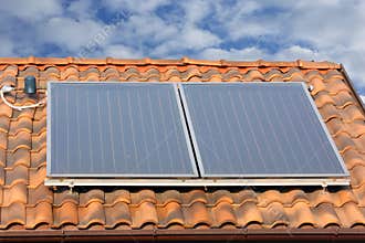 Solar water heating panel