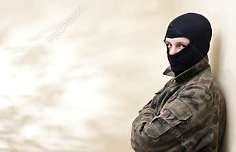 Hooded teenager
