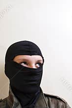 Hooded teenager