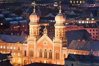 The Great Synagogue in Pilsen