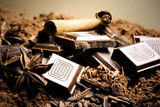 Chocolate and spices