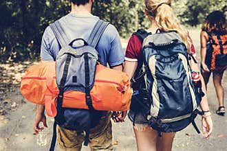 Couples traveling and having fun together