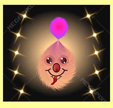 Fury soft toy colorful 3d computer generated clip art illustration lighted image