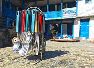 Loge in Himalayas Mountains Annapurna trek