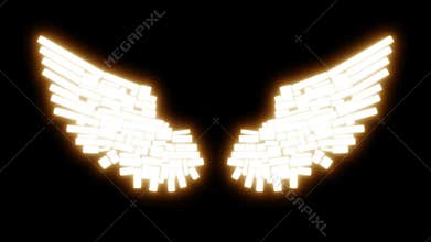 Shiny Block Wings Orange