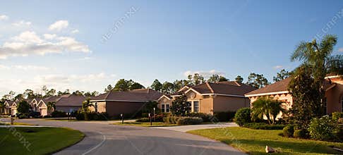Large tropical house in florida