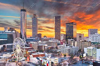 Atlanta, Georgia, USA Downtown Skyline