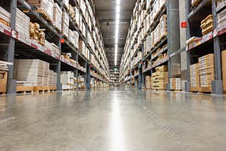 Storage warehouse and distribution store, Product on shelf