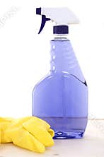 Cleaner And Rubber Gloves