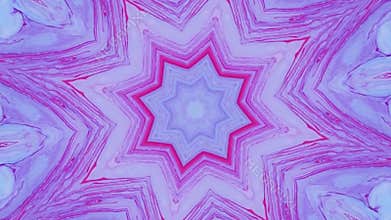 Abstract motion graphics background. Hypnotic mandala for meditation. Kaleidoscope stage visual effect for concert