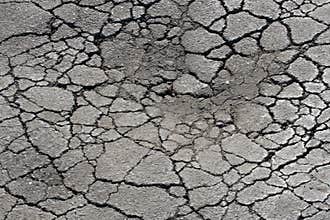 Asphalt pothole