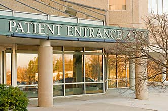Hospital patient entrance